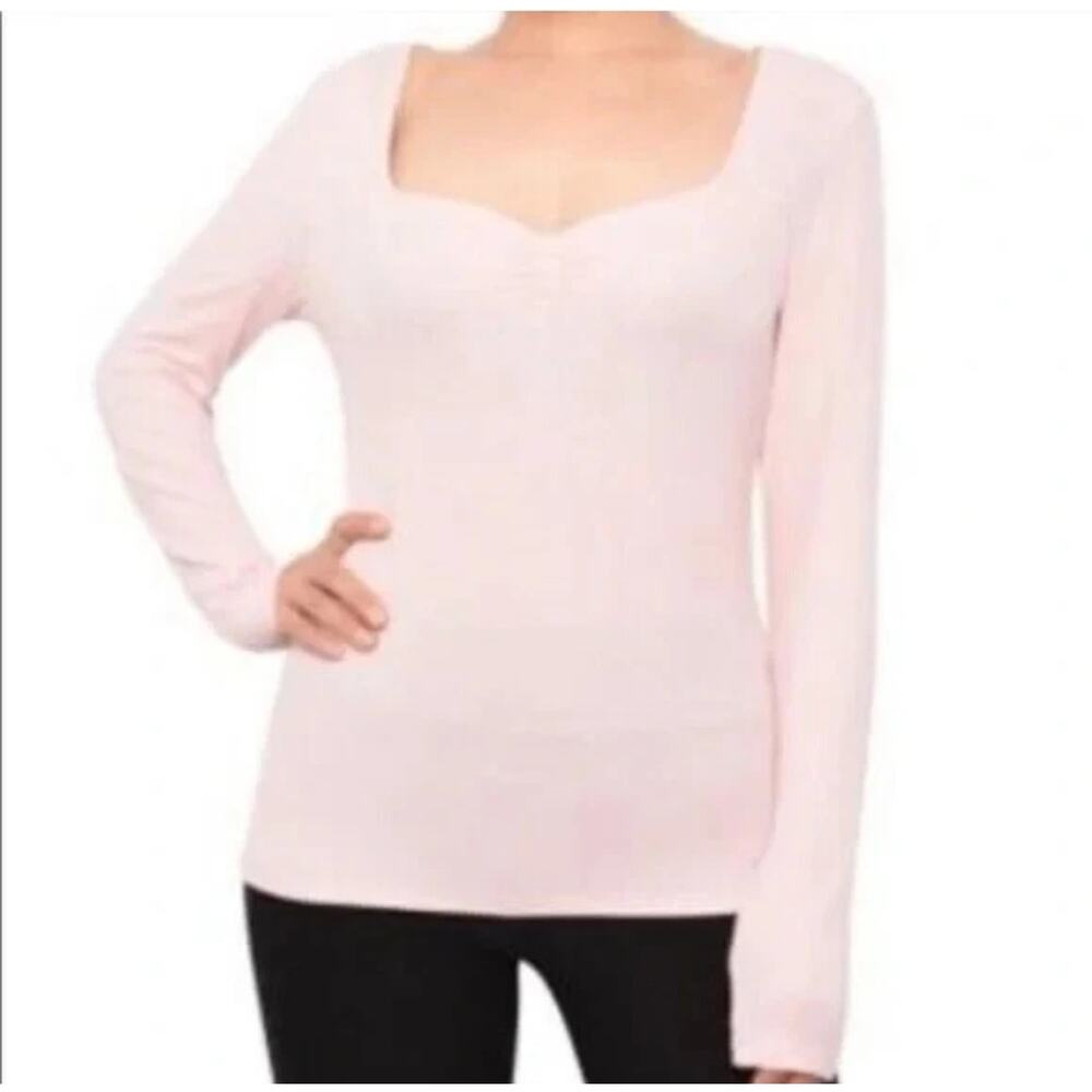 NEW soft pink long sleeve top size L